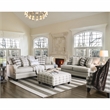 Furniture of America Verdugo Transitional Fabric 2-Piece Sofa Set in Light Gray