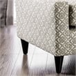 Furniture of America Shila Contemporary Fabric Accent Chair in Gray Geometric