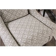 Furniture of America Shila Contemporary Fabric Accent Chair in Gray Geometric