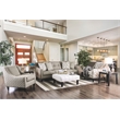 Furniture of America Shila Transitional Fabric 2-Piece Sofa Set in Light Gray