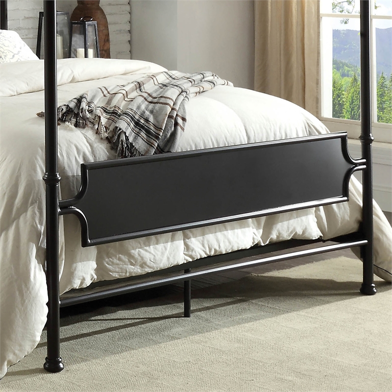 Furniture Of America Mallie Metal California King Canopy Bed In Bronze And Black Cymax Business Furniture Of America Mallie Metal, Metal Canopy California King Bed