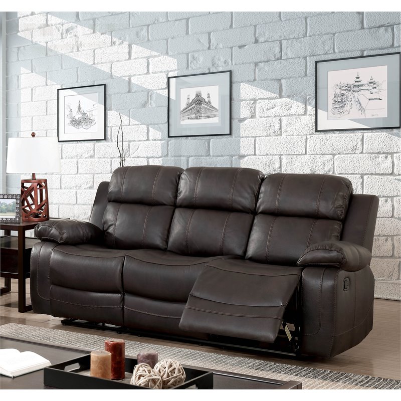 Furniture Of America Alise Faux Leather, Leather Furniture Greensboro Nc