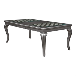 Furniture of America Bethlehem Wood Extendable Dining Table in Gray