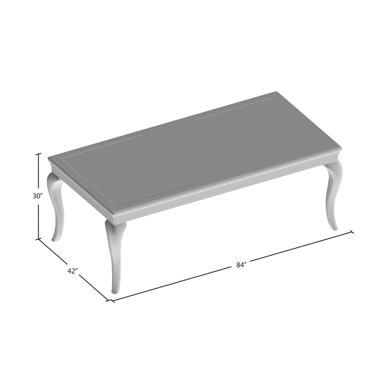 Furniture of America Bethlehem Wood Extendable Dining Table in Gray