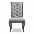 Furniture of America Bethlehem Wood Tufted Side Chair in Gray (Set of 2)