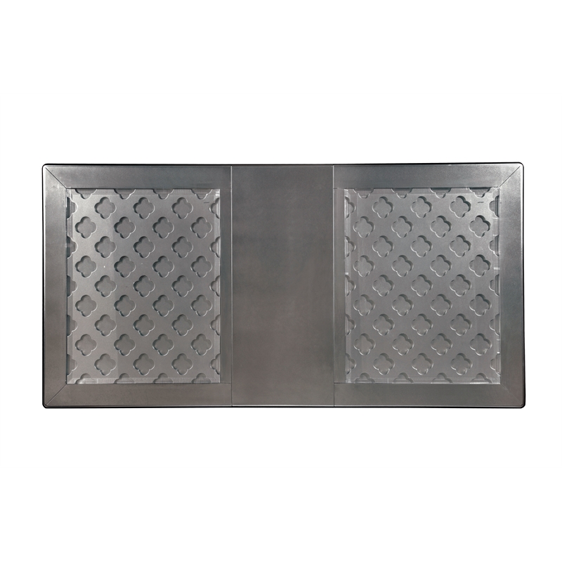 Furniture of America Bethlehem Wood 7-Piece Dining Table Set in Gray