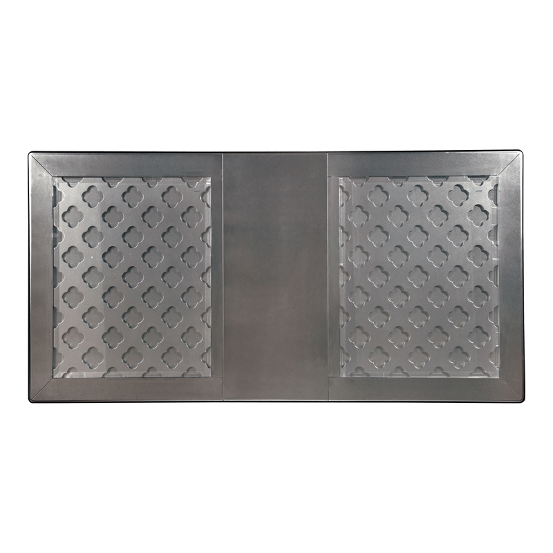 Furniture of America Bethlehem Wood 9-Piece Dining Set in Gray