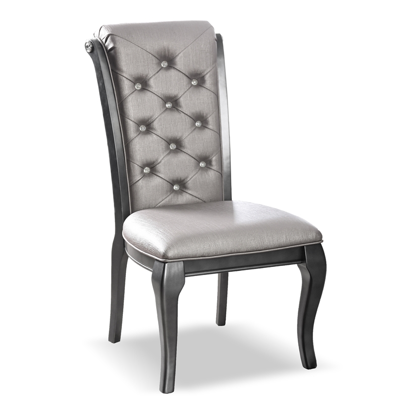 Furniture of America Bethlehem Wood 9-Piece Dining Set in Gray