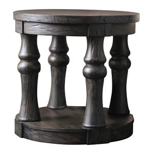 furniture of america joss round end table