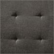 Furniture of America Lilian Contemporary Fabric Futon Ottoman in Dark Gray