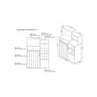 Furniture of America Dillan Wood Multi-Storage Bar Cabinet in Distressed Walnut