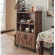 Furniture of America Rhen Farmhouse Wood 8-Shelf Buffet in Distressed Walnut