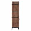 Furniture of America Rhen Farmhouse Wood 8-Shelf Buffet in Distressed Walnut