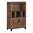 Furniture of America Rhen Farmhouse Wood 8-Shelf Buffet in Distressed Walnut