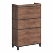 Furniture of America Rhen Farmhouse Wood 8-Shelf Buffet in Distressed Walnut