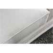 Furniture of America Malden Contemporary Chenille Nailhead Sofa in Ivory