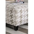 Furniture of America Verdugo Transitional Fabric Ottoman in Light Gray