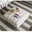 Furniture of America Verdugo Transitional Fabric Ottoman in Light Gray