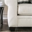 Furniture of America Barol Contemporary Chenille Corner Sectional in Ivory