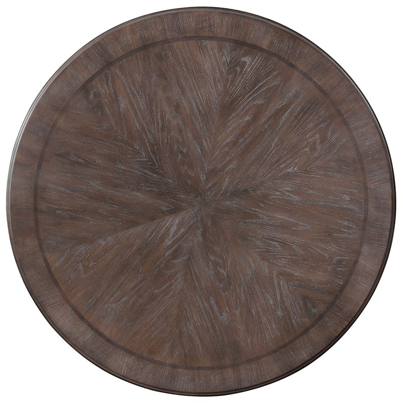 Furniture of America Clyde Rustic Wood Round Dining Table in Natural Tone
