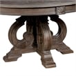 Furniture of America Clyde Rustic Wood Round Dining Table in Natural Tone