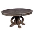 Furniture of America Clyde Rustic Wood Round Dining Table in Natural Tone