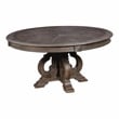 Furniture of America Clyde Wood 5-Piece Round Dining Table Set in Natural