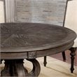 Furniture of America Clyde Wood 5-Piece Round Dining Table Set in Natural