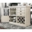 Furniture of America Ronan Wood Counter Height Dining Table in Antique White
