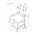 Furniture of America Ronan Antique White Fabric 25-Inch Counter Stool (Set of 2)