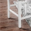 Furniture of America Ronan Antique White Fabric 25-Inch Counter Stool (Set of 2)