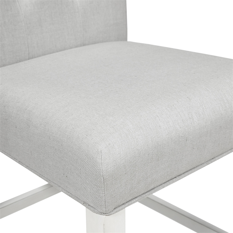 Furniture of America Ronan Wood 5-Piece Counter Height Dining Set in White