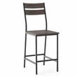 Furniture of America Erma 5-Piece Wood Counter Dining Set in Antique Brown