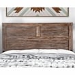 Furniture of America Russ Rustic Wood Queen Panel Bed in Light Oak