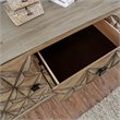 Furniture of America Perry Solid Wood 64-Inch TV Stand in Weathered Light Oak