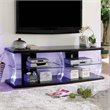 Furniture of America Jerry Contemporary Wood Storage 60-Inch TV Stand in Black