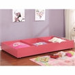 Furniture of America Barnes Transitional Wood Twin Storage Trundle in Pink