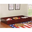 Furniture of America Barnes Transitional Wood Twin Storage Trundle in Cherry
