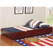 Furniture of America Barnes Transitional Wood Twin Storage Trundle in Cherry