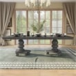 Furniture of America Alstroemeria Wood Extendable Dining Table in Gray