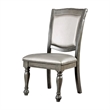 Furniture of America Alstroemeria Gray Faux Leather Dining Chair (Set of 2)
