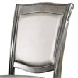 Furniture of America Alstroemeria Gray Faux Leather Dining Chair (Set of 2)