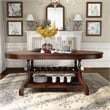Furniture of America Lenon Wood Extendable Dining Table in Brown Cherry