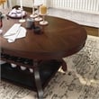 Furniture of America Lenon Wood Extendable Dining Table in Brown Cherry