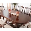 Furniture of America Lenon Wood Extendable Dining Table in Brown Cherry