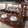 Furniture of America Lenon Wood Extendable Dining Table in Brown Cherry