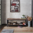 Furniture of America Herk Industrial Wood Multi Purpose Bench in Reclaimed Oak