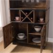 Furniture of America Glamdon Farmhouse Wood 4-Bottle Wine Rack in Brown