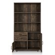 Furniture of America Berto Farmhouse Wood 3-Shelf Bookcase in Reclaimed Oak
