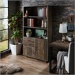 Furniture of America Berto Farmhouse Wood 3-Shelf Bookcase in Reclaimed Oak